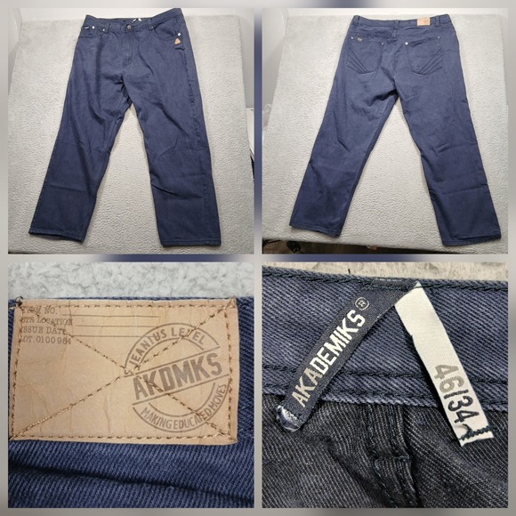 Akademiks Other - Akademiks Jeans Men's 46x34 Blue Denim Relaxed Fit Streetwear